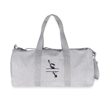 Fast flying hero with cape - Recycled Canvas Sports Bag by Stanley/Stella - heather grey - Front
