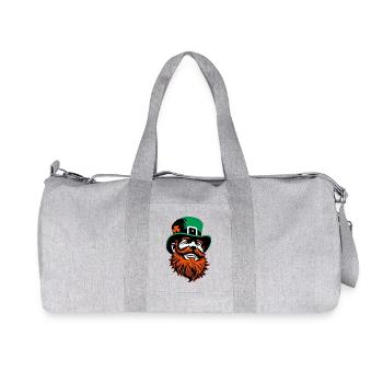 Leprechaun Ireland - Recycled Canvas Sports Bag by Stanley/Stella - heather grey - Front