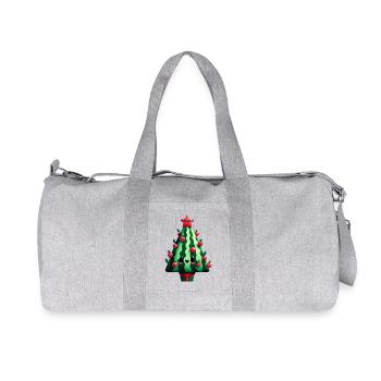 Sapin de Noël en pastèque - Sac de sport en toile recyclée Stanley/Stella - gris chiné - Devant