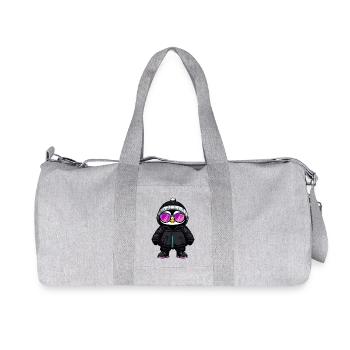 Pinguin Winter - Recycelte Canvas-Sporttasche von Stanley/Stella - Grau meliert - Vorne