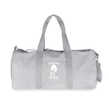 chien chien amoureux chiot - Sac de sport en toile recyclée Stanley/Stella - gris chiné - Devant