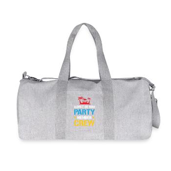 Lloret De Mar Party Crew - Recycelte Canvas-Sporttasche von Stanley/Stella - Grau meliert - Vorne