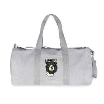 Spooky Season Ghost Wreath - Recycled Canvas Sports Bag by Stanley/Stella - heather grey - Front