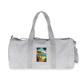 Reflection of the Bay of Arcachon in Summer - Recycled Canvas Sports Bag by Stanley/Stella - heather grey - Front