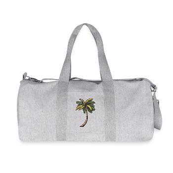 Palmier - Sac de sport en toile recyclée Stanley/Stella - gris chiné - Devant