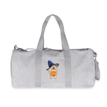 Kürbis Hexenhund - Recycelte Canvas-Sporttasche von Stanley/Stella - Grau meliert - Vorne