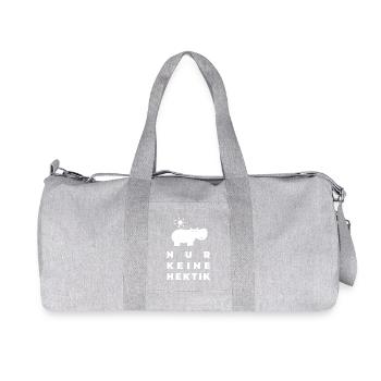Pas d’agitation – pratique de travail de bureau drôle de façon drôle - Sac de sport en toile recyclée Stanley/Stella - gris chiné - Devant