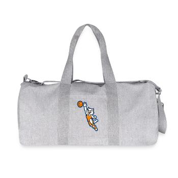 Wildcat Basketball Slam Dunk Maskottchen - Recycelte Canvas-Sporttasche von Stanley/Stella - Grau meliert - Vorne