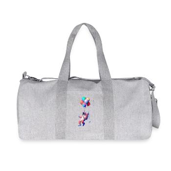 Astronaut Balloon Flight - Recycled Canvas Sports Bag by Stanley/Stella - heather grey - Front