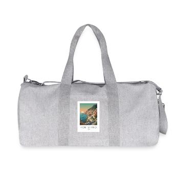 Idylle côtier de Portofino - Sac de sport en toile recyclée Stanley/Stella - gris chiné - Devant