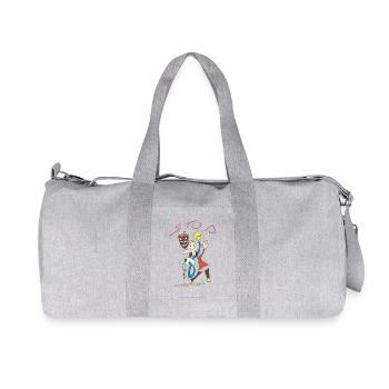 Stoppe die Energiezunahme. - Recycelte Canvas-Sporttasche von Stanley/Stella - Grau meliert - Vorne