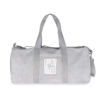 Manifesting Violet Victory Bat - Recycled Canvas Sports Bag by Stanley/Stella - heather grey - Front