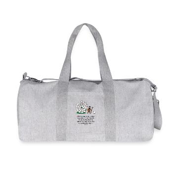 Hirte und Herde: komische Szene - Recycelte Canvas-Sporttasche von Stanley/Stella - Grau meliert - Vorne