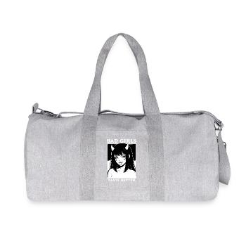Bad Girl mit Hörnern – Geschmacksvoll - Recycelte Canvas-Sporttasche von Stanley/Stella - Grau meliert - Vorne