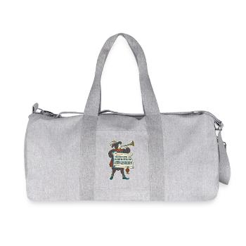 München 1158 Gern geschehen - Recycelte Canvas-Sporttasche von Stanley/Stella - Grau meliert - Vorne
