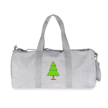 baum tree baumstamm wald forest woods190 - Recycelte Canvas-Sporttasche von Stanley/Stella - Grau meliert - Vorne