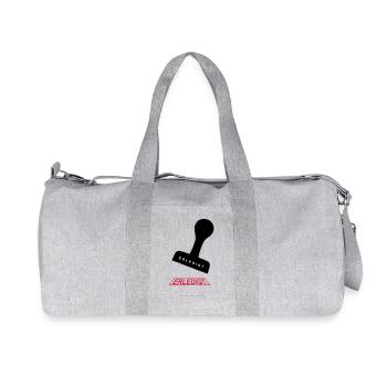 Gestempelt statt gestresst - Recycelte Canvas-Sporttasche von Stanley/Stella - Grau meliert - Vorne