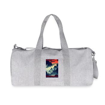 Miskatonic Universität - Recycelte Canvas-Sporttasche von Stanley/Stella - Grau meliert - Vorne