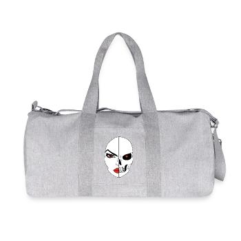 Le visage de la mort - Sac de sport en toile recyclée Stanley/Stella - gris chiné - Devant