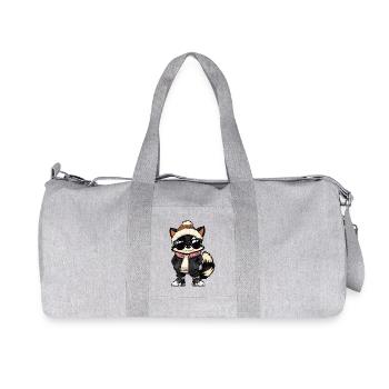 Stinktier Winter - Recycelte Canvas-Sporttasche von Stanley/Stella - Grau meliert - Vorne