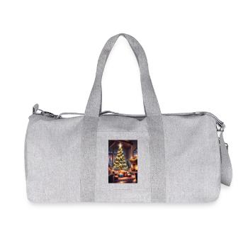 Cozy christmas home - Recycled Canvas Sports Bag by Stanley/Stella - heather grey - Front