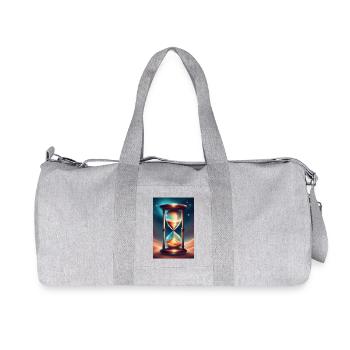 An hourglass on a desert sand - Recycled Canvas Sports Bag by Stanley/Stella - heather grey - Front