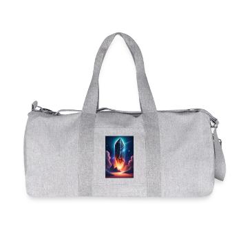 Gigantic mysterious meteoroid from outer space - Recycled Canvas Sports Bag by Stanley/Stella - heather grey - Front