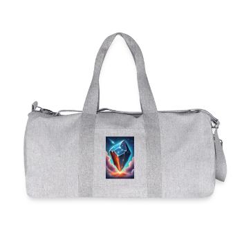 Météore glacé - Sac de sport en toile recyclée Stanley/Stella - gris chiné - Devant