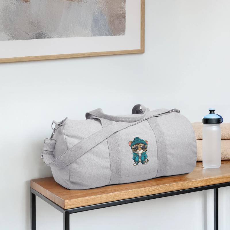 Leopard Cool Comic Recycled Canvas Sports Bag by Stanley/Stella