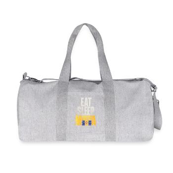 Drapeau de Madère Eat Sleep - Sac de sport en toile recyclée Stanley/Stella - gris chiné - Devant