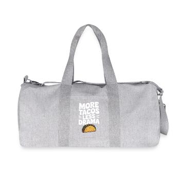 Plus de tacos, moins de drame - Sac de sport en toile recyclée Stanley/Stella - gris chiné - Devant