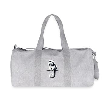 Kaiserschnurrbarttamarin - Recycelte Canvas-Sporttasche von Stanley/Stella - Grau meliert - Vorne