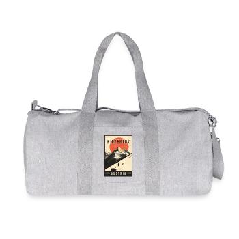 Discover Alpine Village of Hintertux in Austria - Recycled Canvas Sports Bag by Stanley/Stella - heather grey - Front