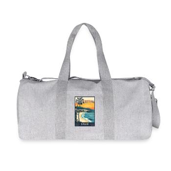 Entdecken Sie die Mittelmeer-Costa del Sol in Spanien - Recycelte Canvas-Sporttasche von Stanley/Stella - Grau meliert - Vorne