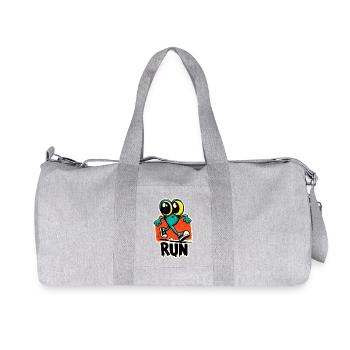 Run Frog Pop Art - Sac de sport en toile recyclée Stanley/Stella - gris chiné - Devant