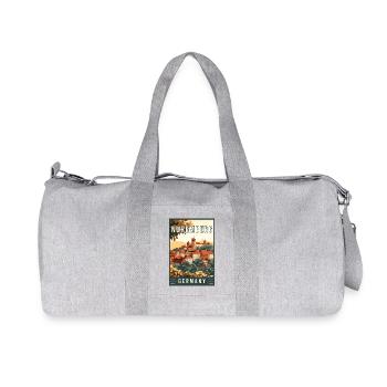 Découvrez le superbe joyau historique de Nuremberg en Allemagne - Sac de sport en toile recyclée Stanley/Stella - gris chiné - Devant