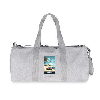 Découvrez le paradis de la mer Rouge Marsa Alam en Égypte - Sac de sport en toile recyclée Stanley/Stella - gris chiné - Devant