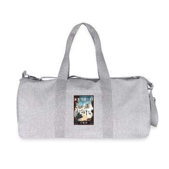 Découvrez l’Alberobello méditerranéen en Italie - Sac de sport en toile recyclée Stanley/Stella - gris chiné - Devant