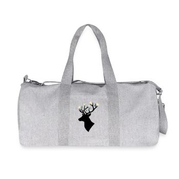 Papillon tête de cerf Multicolore - Sac de sport en toile recyclée Stanley/Stella - gris chiné - Devant