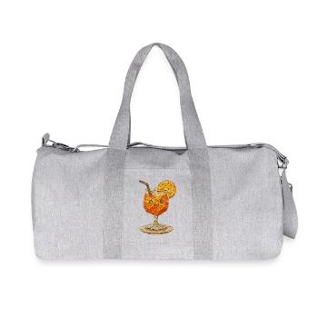 Boisson en papier : Orange Face - Sac de sport en toile recyclée Stanley/Stella - gris chiné - Devant