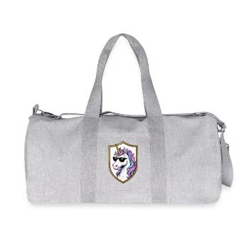 Sunglasses Unicorn Shield - Recycled Canvas Sports Bag by Stanley/Stella - heather grey - Front