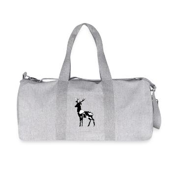 Deer Vintage - Recycled Canvas Sports Bag by Stanley/Stella - heather grey - Front