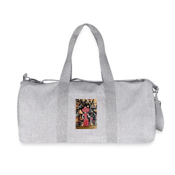 Mushrooom Lady - Recycled Canvas Sports Bag by Stanley/Stella - heather grey - Front