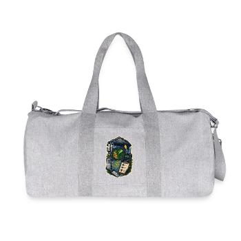 Storm Observation Map Radio Clouds - Recycled Canvas Sports Bag by Stanley/Stella - heather grey - Front