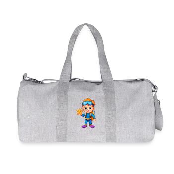 Boy in diving suit with starfish – adventure - Recycled Canvas Sports Bag by Stanley/Stella - heather grey - Front
