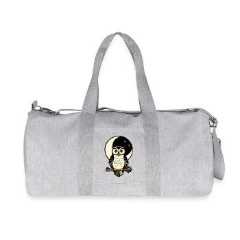 Forest Moon Symbol Folk Streetwear - Recycelte Canvas-Sporttasche von Stanley/Stella - Grau meliert - Vorne