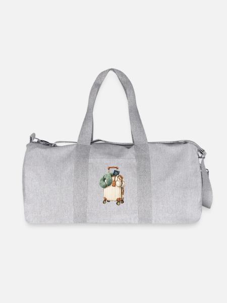 Reise-Toolkit im Vintage-Koffer - Recycelte Canvas-Sporttasche von Stanley/Stella - Grau meliert