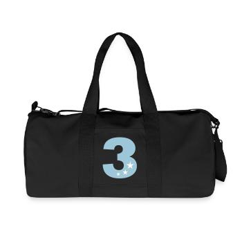 3 ème anniversaire trois troisième anniversaire - Sac de sport en toile recyclée Stanley/Stella - noir - Devant