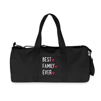 Beste Familie der Welt - Recycelte Canvas-Sporttasche von Stanley/Stella - Schwarz - Vorne
