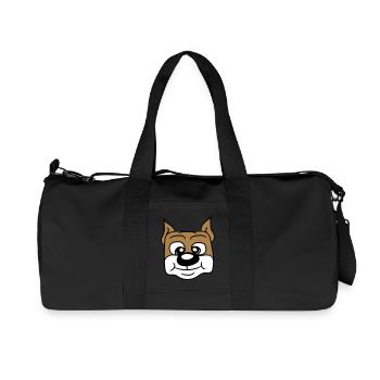 Hund Gesicht Kleines Glückliches Haustier Kopf Süß - Recycelte Canvas-Sporttasche von Stanley/Stella - Schwarz - Vorne